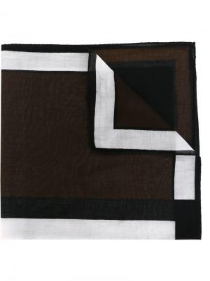 Нагрудный платок с геометрическим принтом Roberta Di Camerino Vintage. Цвет: чёрный