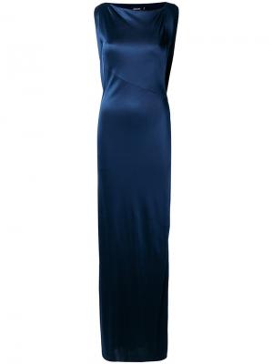 Длинное платье Atlein. Цвет: синий