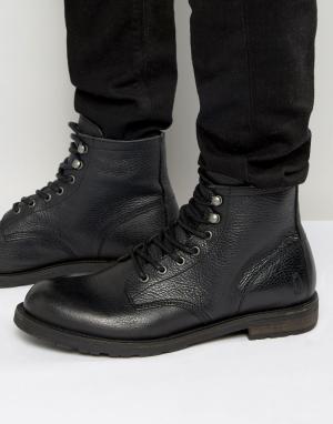 Теплые кожаные ботинки на шнуровке Shoe Bear Walker the. Цвет: черный
