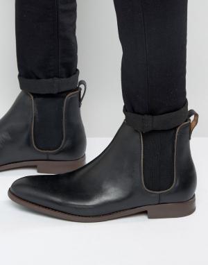 Черные кожаные ботинки челси Aldo Merin. Цвет: черный