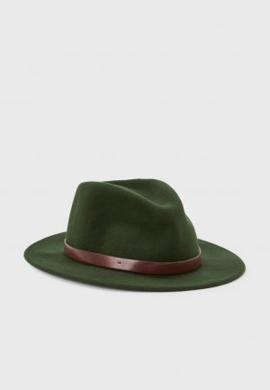Шляпа MESSER FEDORA UNISEX , цвет moss Brixton
