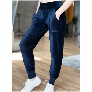 Женские вельветовые брюки–джоггеры | Домашняя одежда синий S Opium. Цвет: синий