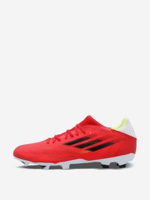 Бутсы мужские X Speedflow.3 FG, Красный adidas. Цвет: красный