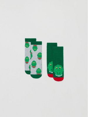 Комплект из 2-х высоких детских носков Ovs, зеленый OVS