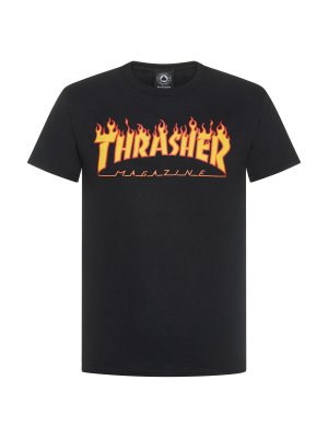 Футболка с логотипом Flames , черный Thrasher. Цвет: черный