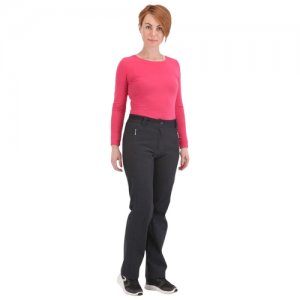Зимние женские брюки TAGERTON из ткани Windstopper Softshell, размер 52. Цвет: черный