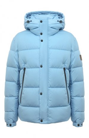 Утепленная куртка BOSS. Цвет: голубой