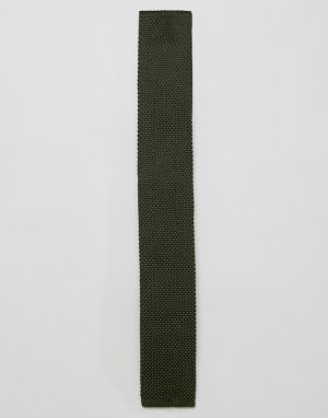 Трикотажный галстук French Connection. Цвет: серый