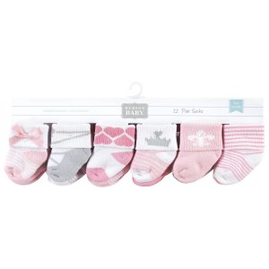 Хлопковые носки Hudson для новорожденных девочек и махровые носки, королевский цвет, 12 шт. Baby