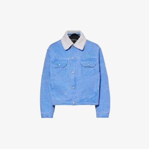 Утепленная джинсовая куртка Orsan с фирменной аппликацией , синий Acne Studios
