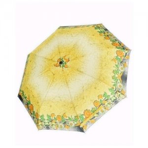 Мини-зонт , мультиколор Fine. Цвет: оранжевый/зеленый/желтый/белый