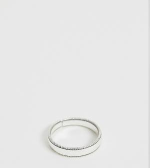 Серебряное кольцо с гравировкой DesignB London. Цвет: серебряный