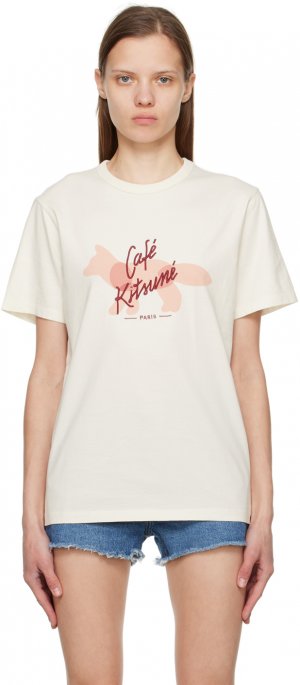 Классическая футболка Off-White Fox Cafe Kitsune Maison Kitsuné