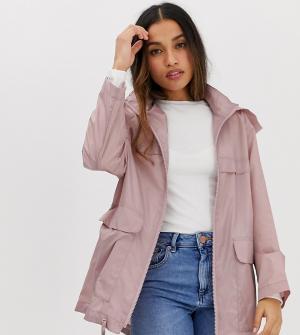 Куртка-дождевик ASOS DESIGN Petite-Розовый Petite
