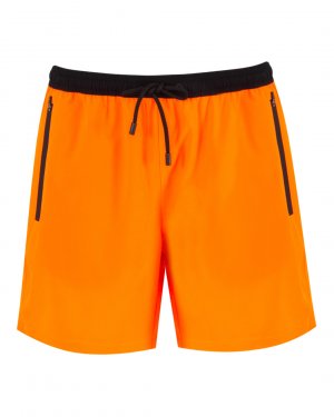 Пляжные шорты MC2 Saint Barth. Цвет: оранжевый+черный