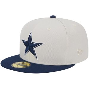 Мужская шляпа New Era цвета хаки/темно-синего Dallas Cowboys Super Bowl Champions 59FIFTY.