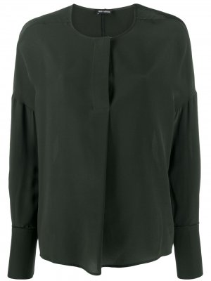 Блузка с длинными рукавами Iris Von Arnim. Цвет: зеленый