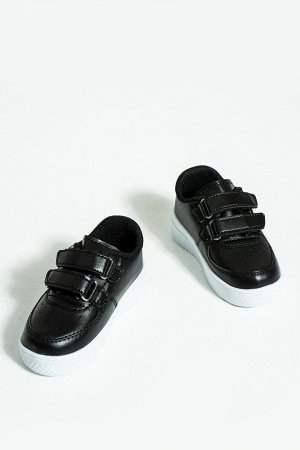 Детские кроссовки на удобной подошве липучке 001-700-23ÇT , черный Pembe Potin
