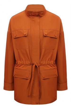 Куртка Yves Salomon. Цвет: оранжевый