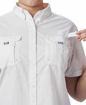 Рубашка багама больших размеров , белый Columbia