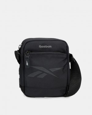 Миниатюрная черная сумка через плечо с передним карманом и логотипом, черный Reebok