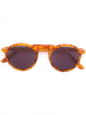 Солнцезащитные очки Letter Smoke X Mirrors. Цвет: жёлтый и оранжевый