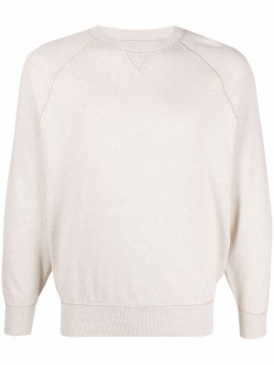 Crew neck cotton sweater Brunello Cucinelli. Цвет: бежевый