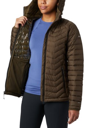 Wk1499-319 Женская куртка с капюшоном Powder Lite , зеленый Columbia