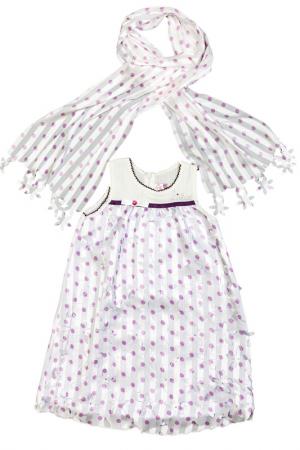 Платье, шарф Lilax Baby. Цвет: фиолетовый
