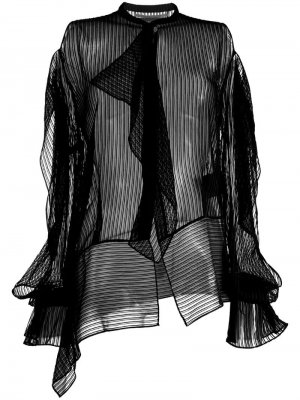 Блузка с длинными рукавами и оборками Roland Mouret
