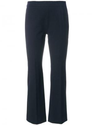 Укороченные классические брюки Incotex. Цвет: синий
