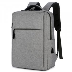 Рюкзак для ноутбука из ткани Оксфорд, минималистичная сумка компьютера, с зарядкой через USB, мужская и женская повседневная деловая компьютера VIA ROMA