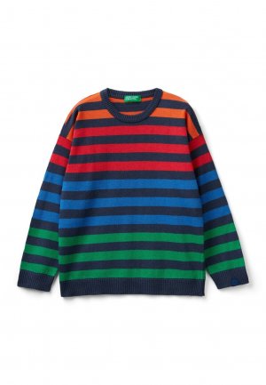 Вязаный свитер STRIPED United Colors of Benetton, цвет multicolor Benetton