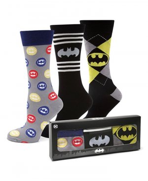 Подарочный набор мужских носков с Бэтменом, 3 шт. , мультиколор DC Comics