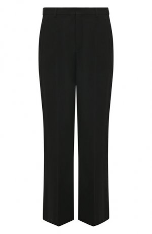 Шерстяные брюки Saint Laurent. Цвет: чёрный