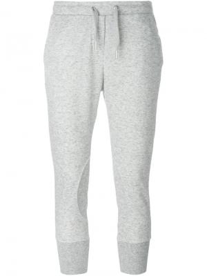 Укороченные спортивные брюки Zoe Karssen. Цвет: серый
