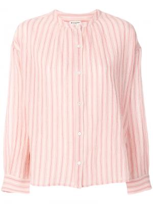 Рубашка в полоску Masscob. Цвет: розовый и фиолетовый