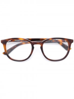 Round-frame glasses McQ Alexander McQueen. Цвет: коричневый