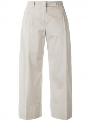 Укороченные брюки Fay. Цвет: серый