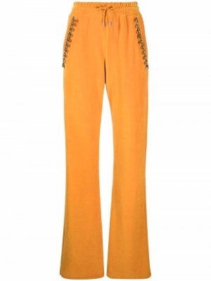 Спортивные брюки Crystal-Chain Philipp Plein. Цвет: желтый