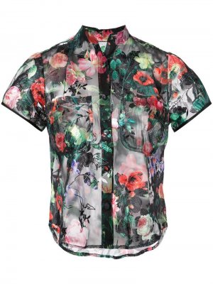 Блузка с цветочным принтом Harvey Faircloth. Цвет: черный