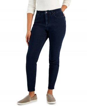 Женские джинсы скинни пышного кроя со средней посадкой, стандартной, короткой и длинной длины Style & Co