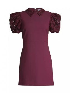 Мини-платье Williams с кружевной отделкой Likely, цвет fig LIKELY