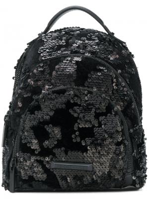 Маленький рюкзак с пайетками Kendall+Kylie. Цвет: чёрный