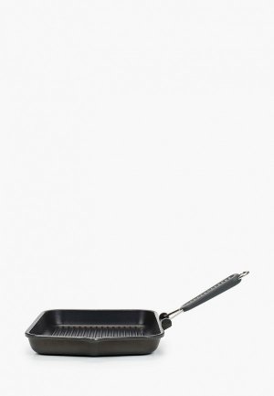 Сковорода Risoli -гриль Saporelax со складной ручкой, 26 см. Цвет: черный