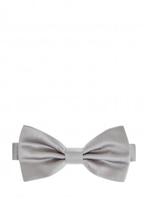 Шелковый галстук-бабочка в классическом стиле CANALI. Цвет: серый