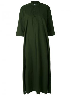 Длинное платье-рубашка Labo Art. Цвет: зелёный