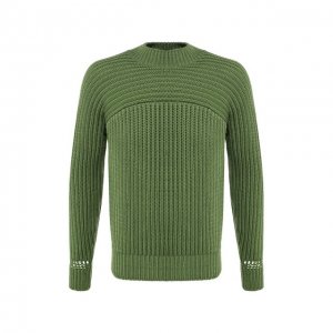 Шерстяной свитер Jacquemus. Цвет: зелёный