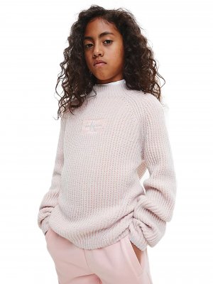 Фактурный свитер, розовый Calvin Klein