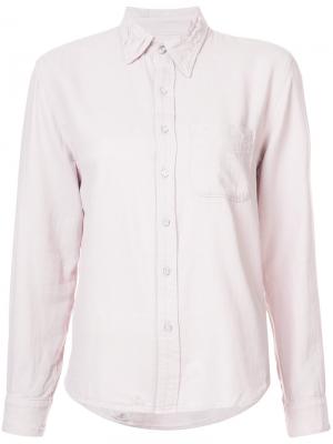 Рубашка с потертой отделкой NSF. Цвет: розовый и фиолетовый